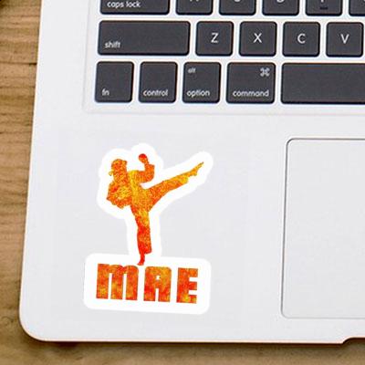 Karateka Sticker Mae Laptop Image