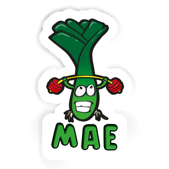 Weight Lifter Sticker Mae Laptop Image