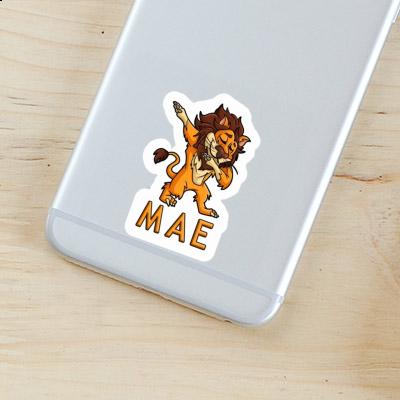 Mae Sticker Dabbing Lion Laptop Image