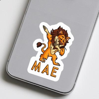 Mae Sticker Dabbing Lion Image