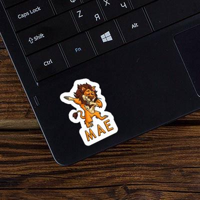 Mae Sticker Dabbing Lion Notebook Image