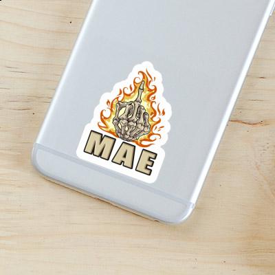 Mittelfinger Sticker Mae Notebook Image