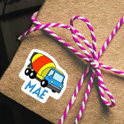 Sticker Mae Mixer Truck Laptop Image