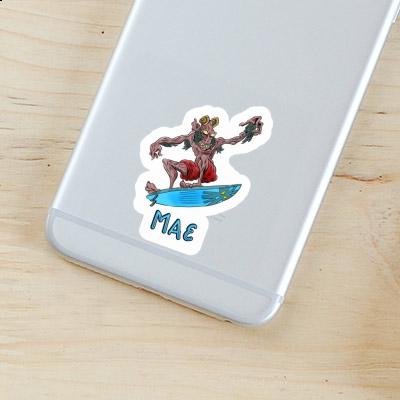 Surfer Sticker Mae Laptop Image