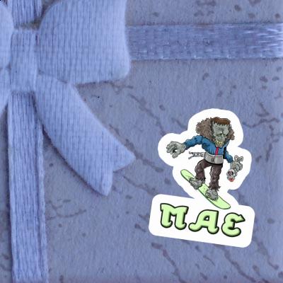 Mae Aufkleber Snowboarder Gift package Image