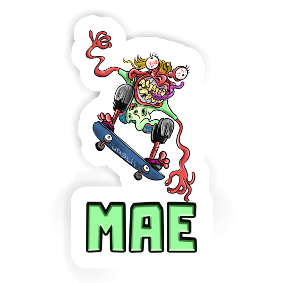 Mae Autocollant Skateur Image