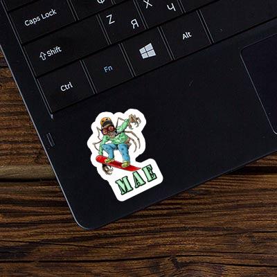 Snowboarder Sticker Mae Laptop Image