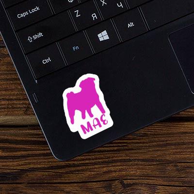 Sticker Pug Mae Laptop Image