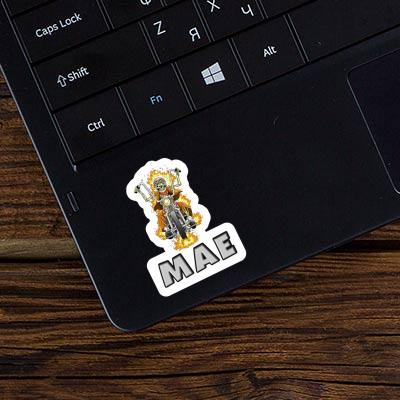 Sticker Mae Motorbike Rider Notebook Image