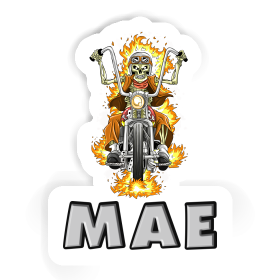 Sticker Mae Motorbike Rider Laptop Image