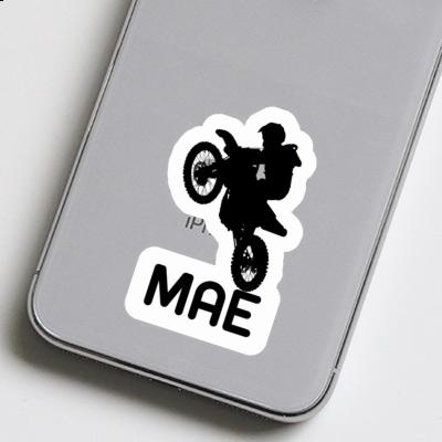 Motocross Rider Sticker Mae Laptop Image