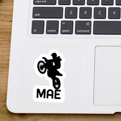 Sticker Motocross-Fahrer Mae Laptop Image