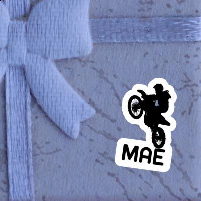 Motocross Rider Sticker Mae Notebook Image