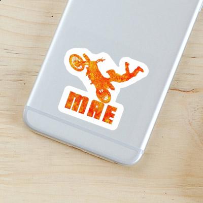 Motocross Rider Sticker Mae Notebook Image