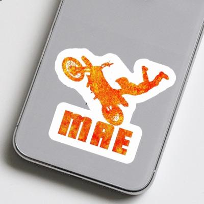 Motocross Rider Sticker Mae Laptop Image