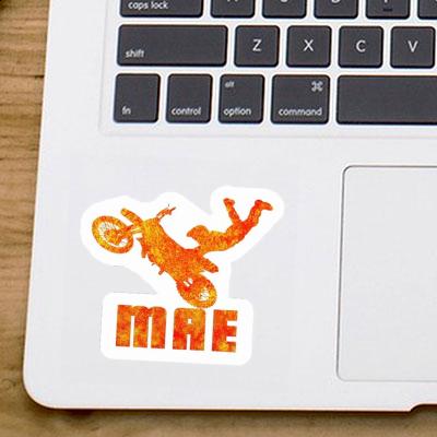 Motocross Rider Sticker Mae Notebook Image