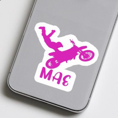 Mae Sticker Motocross Rider Laptop Image