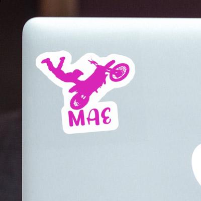 Mae Sticker Motocross Rider Laptop Image