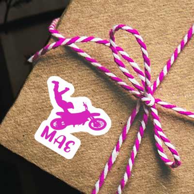 Mae Sticker Motocross Rider Laptop Image