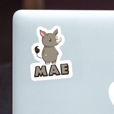 Sticker Mae Rhino Notebook Image