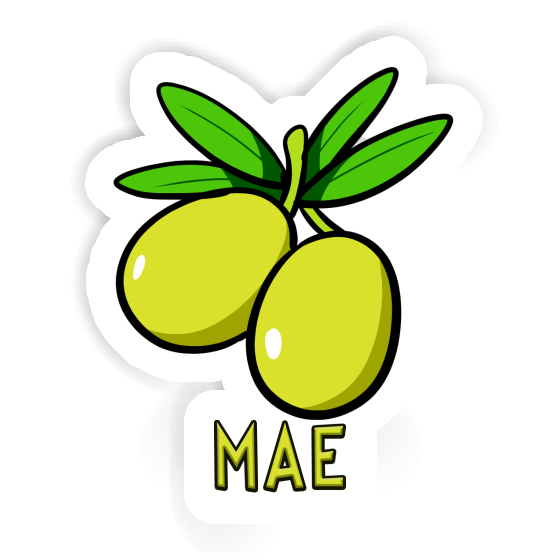 Olive Sticker Mae Notebook Image