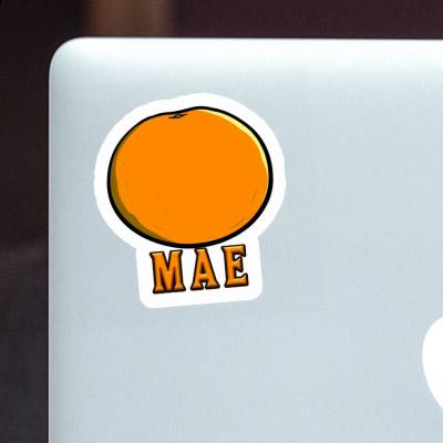 Sticker Orange Mae Notebook Image