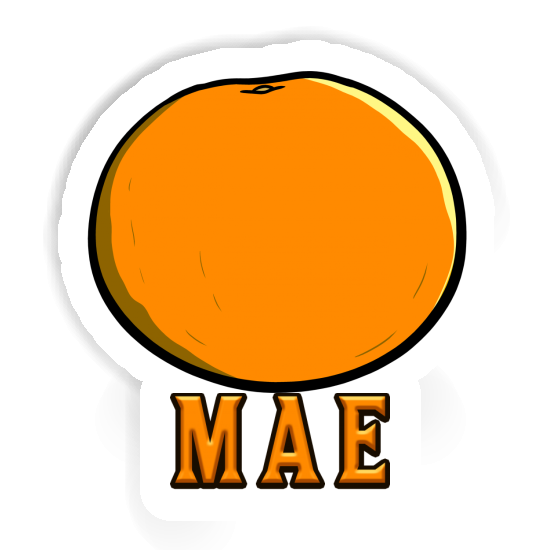 Sticker Orange Mae Notebook Image