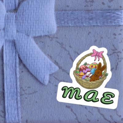 Easter basket Sticker Mae Image