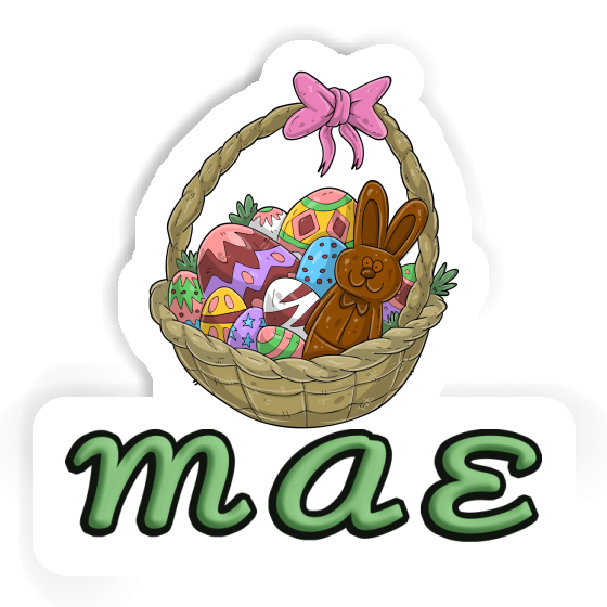 Easter basket Sticker Mae Laptop Image