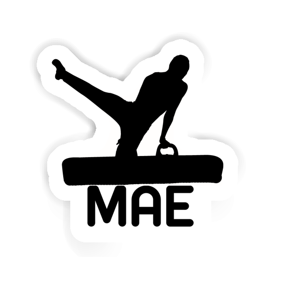 Mae Sticker Gymnast Notebook Image