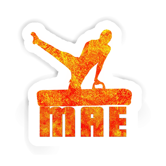 Mae Sticker Gymnast Notebook Image