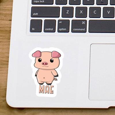 Schweinchen Sticker Mae Notebook Image