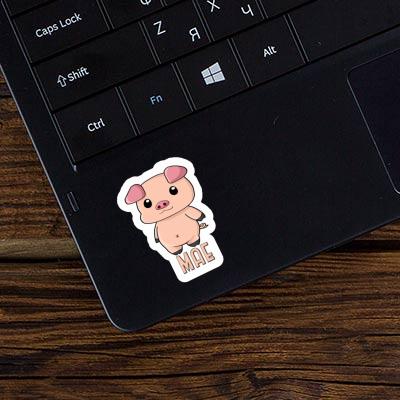 Mae Sticker Pigg Laptop Image