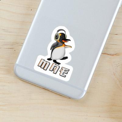 Mae Sticker Music Penguin Notebook Image