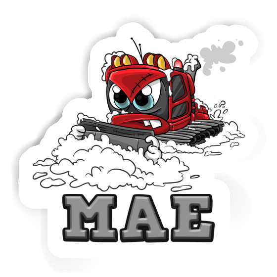 Sticker Snow groomer Mae Notebook Image