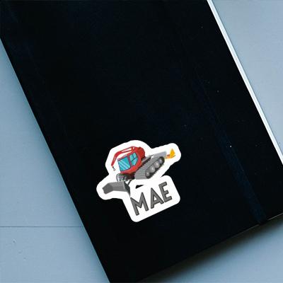 Snowcat Sticker Mae Laptop Image