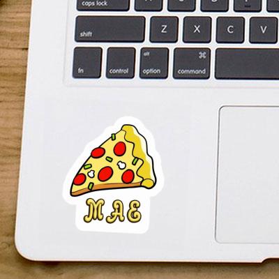 Mae Sticker Slice of Pizza Notebook Image