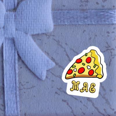 Mae Sticker Slice of Pizza Notebook Image