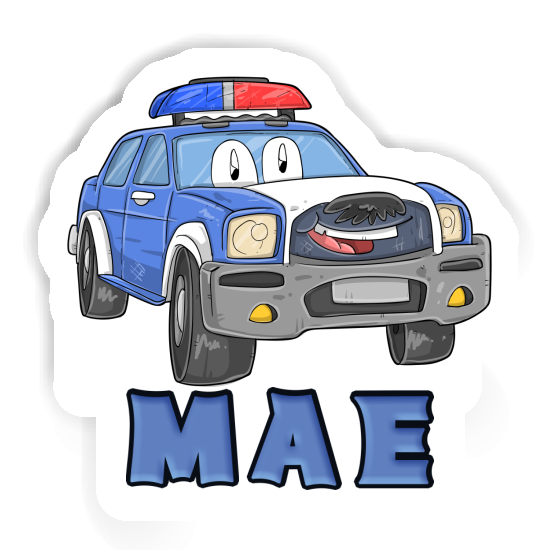 Mae Sticker Police Car Notebook Image