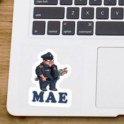 Sticker Police Officer Mae Notebook Image