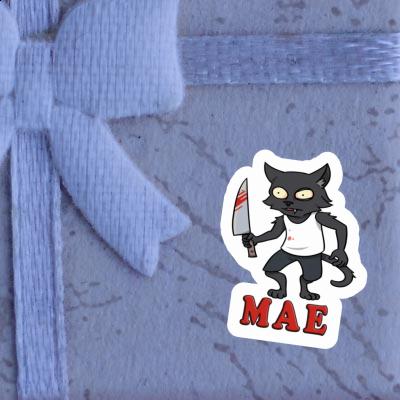 Chat psychopathe Autocollant Mae Gift package Image