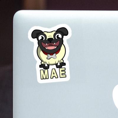 Mae Sticker Pug Notebook Image