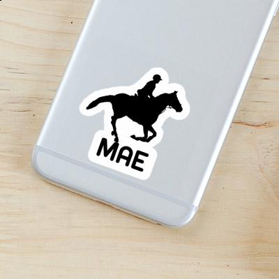 Sticker Mae Horse Rider Laptop Image