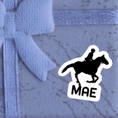 Sticker Mae Horse Rider Notebook Image