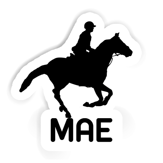 Sticker Mae Horse Rider Notebook Image