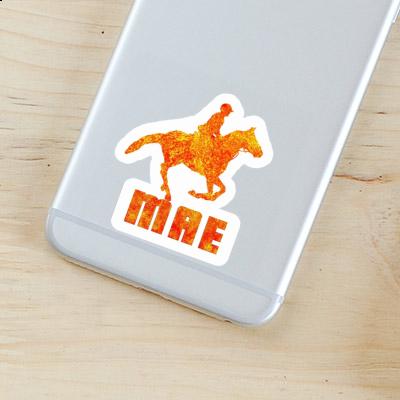 Sticker Horse Rider Mae Laptop Image