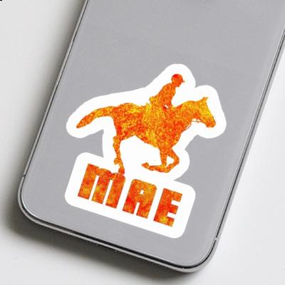 Sticker Horse Rider Mae Laptop Image