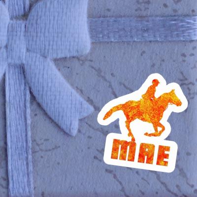 Sticker Horse Rider Mae Notebook Image