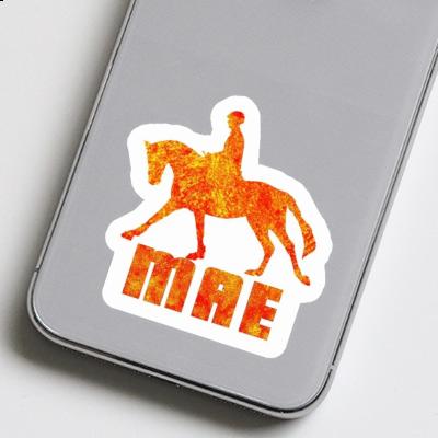 Sticker Horse Rider Mae Laptop Image