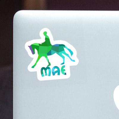 Horse Rider Sticker Mae Laptop Image